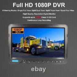10 Monitor Vehicle CCTV, DVR AHD 1080P Rear View Backup Camera System FOR Truck