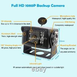 10 Monitor Vehicle CCTV, DVR AHD 1080P Rear View Backup Camera System FOR Truck