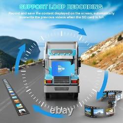 10'' Quad Split Monitor DVR 4PIN AHD Side Rear View Backup Camera Truck Caravan