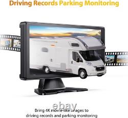 10 Touch Screen Quad Monitor 360° Parking DVR Side Backup Cameras For Truck RV