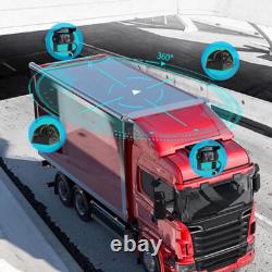 10 Touch Screen Quad Monitor 360° Parking DVR Side Backup Cameras For Truck RV
