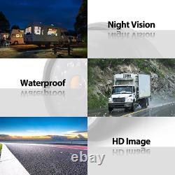 10 Touch Screen Quad Monitor 360° Parking DVR Side Backup Cameras For Truck RV