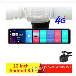 12Touch Screen bundled backup Rearview Mirror smart Android Car DVR dash Camera