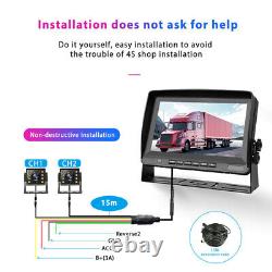 12V-24V Auto Digital Display 8 Monitor Car Rear View Backup Reverse Camera Kit