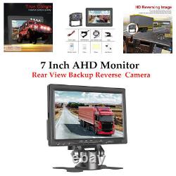 12V-24V Digital Display 7Monitor Car Truck Rear View Backup Reverse Camera Set