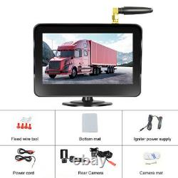 12V Digital Display 5 Monitor Car RV Rear View Backup Reverse Wireless Camera