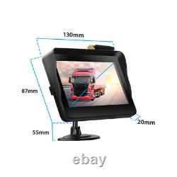 12V Digital Display 5 Monitor Car RV Rear View Backup Reverse Wireless Camera