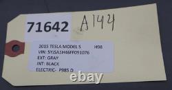 12-16 Tesla Model S Rear View Backup Camera With Cable Wire Assembly Black Oem