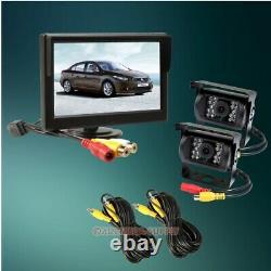 12-24V Car Rear View Kit 5 TFT 800x480 Monitor with Night Vision CCD Camera