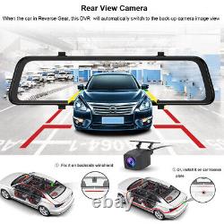 12 Touch Screen backup camera car rear view mirror Android 8.1 car dvr dash cam