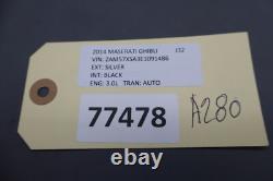 14-17 Maserati Ghibli M157 Rear View Backup Parking Assist Camera 178269 Oem