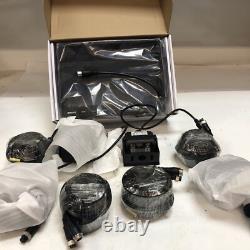 1 New Iposter, IP-1040QUAD, Quad Display Monitor IR Rear View Backup Camera, 12-24V