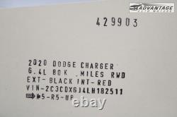 2020-2023 Dodge Charger Rear View Backup Park Parking Assist Camera Oem