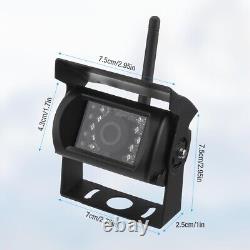 2 X Wireless 7 Monitor Rear View Backup Camera Night Vision Kit RV Truck Bus