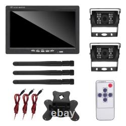 2 X Wireless Rear View Backup Camera 7 HD Monitor Night Vision Kit RV Truck Bus