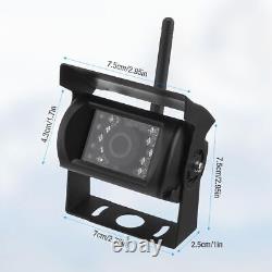 2 X Wireless Rear View Backup Camera 7 HD Monitor Night Vision Kit RV Truck Bus