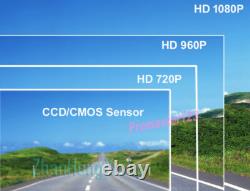 2x AHD 1080P 18LED IR Car Rear View Backup Camera + 9 IPS 2CH Split DVR Monitor