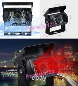 2x AHD 1080P 18LED IR Car Rear View Backup Camera + 9 IPS 2CH Split DVR Monitor