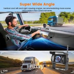 2x Digital Wireless Rear View Backup Camera 7 Monitor for Caravan Trailer Truck