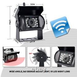 2x Wireless IR Rear View Vehicle Backup Camera +7 HD LCD Monitor for Bus Truck