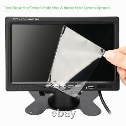 2x Wireless IR Rear View Vehicle Backup Camera +7 HD LCD Monitor for Bus Truck