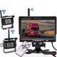 2x Wireless Truck Caravan Rear View Backup Camera System with 7 Car HD Monitor