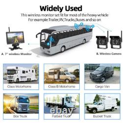 2x Wireless Truck Caravan Rear View Backup Camera System with 7 Car HD Monitor