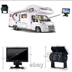 2x Wireless Truck Caravan Rear View Backup Camera System with 7 Car HD Monitor