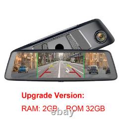 360-degree panoramic 4CH Cameras lens car dvr backup mirror dash camera with gps