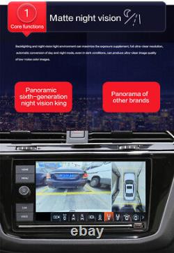 3D 360 Bird View Car Parking Assist Camera DVR System Backup Rear View Universal