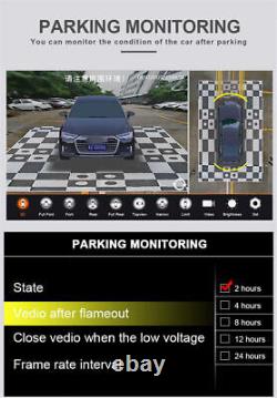 3D Car 360° Panoramic Backup Reverse Parking Camera DVR Front Rear Side View DIY