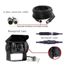3 X 9 Quad Split Monitor Screen Rear View Backup Camera System For Bus Truck RV