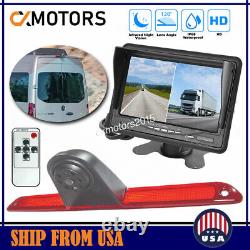 3rd Brake Light Backup Camera With 7 Monitor Rear View Kit For Dodge Sprinter