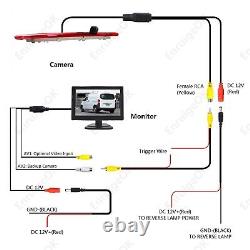 3rd Brake Light Rear View Backup Camera Kit for Mercedes Benz V-Class Vito Viano