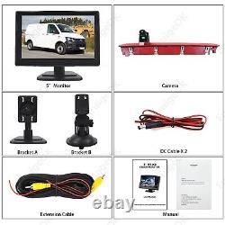 3rd Brake Light Rear View Backup Camera Kit for Volkswagen VW T6 & 5'' Monitor