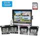 4CH 9 IPS DVR Monitor System 4x HD 1080P RV Truck Rear View Backup Camera Kit