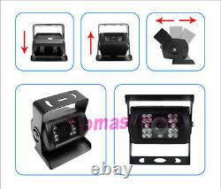 4CH 9 IPS DVR Monitor System 4x HD 1080P RV Truck Rear View Backup Camera Kit