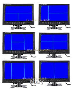 4CH 9 Monitor Bus Truck Tractor Backup Reverse System + 4x Rear View Camera Kit