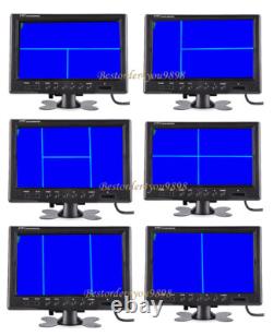 4CH AHD 1080P 9 Car Monitor + 4x Bus Truck Rear View Backup Reverse Camera Kit