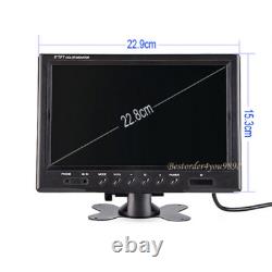 4CH AHD 1080P 9 Car Monitor + 4x Bus Truck Rear View Backup Reverse Camera Kit