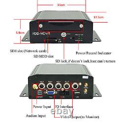 4G MDVR 7 Monitor Rear View Backup Camera 2TB HDD For Truck Rvs Remote APP /PC