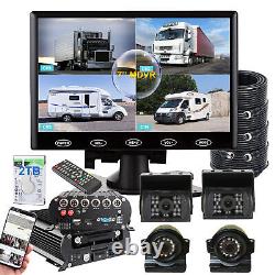 4G MDVR 7 Monitor Rear View Backup Camera 2TB HDD For Truck Rvs Remote APP /PC