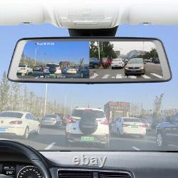 4G wifi car Rearview Mirror Backup camera recorder Dash Cam dual lens Front Rear