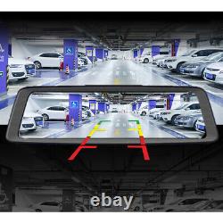 4G wifi car Rearview Mirror Backup camera recorder Dash Cam dual lens Front Rear