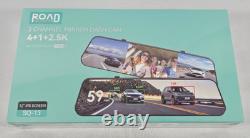 4K Rear View Mirror Dash Camera with Backup Camera 128GB SD Night Vision WiFi App