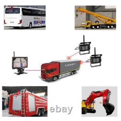 4Pcs Wireless Backup Rear View Camera with Monitor For Car Truck Parking Assist