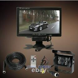 4Pin 9-35V Motorhome Rear View Kit 7 Monitor CCD Backup IR Camera