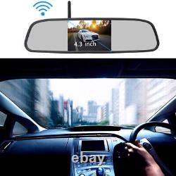 4.3Auto Wireless Wifi TFT LCD Monitor Mirror+Reverse Rear View Backup Camera