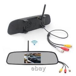 4.3Auto Wireless Wifi TFT LCD Monitor Mirror+Reverse Rear View Backup Camera