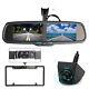 4.3Inch Dual Screen Car Rear View Mirror Monitor Radar Sensor Backup Cameras Kit